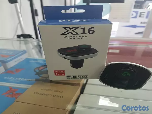 otros electronicos - Adaptador bluetooth vía FM - X16, reproduce música por la radio FM 6
