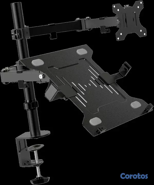 computadoras y laptops - SOPORTE PARA MONITOR Y LAPTOP KLIPX, (15.6" LAPTOPS) - (13 TO 32" MONITOR)  2