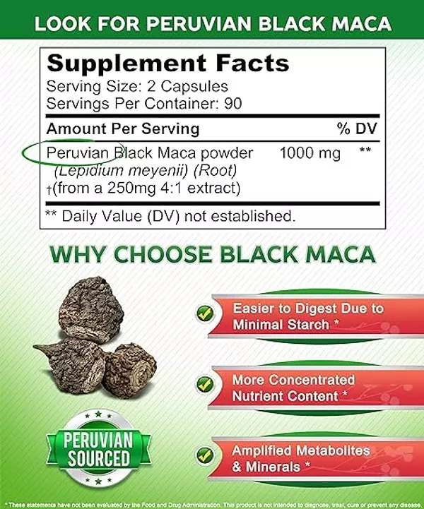 Salud y Equipamiento Médico - Asquared nutri Black Maca 180 capsulas 2