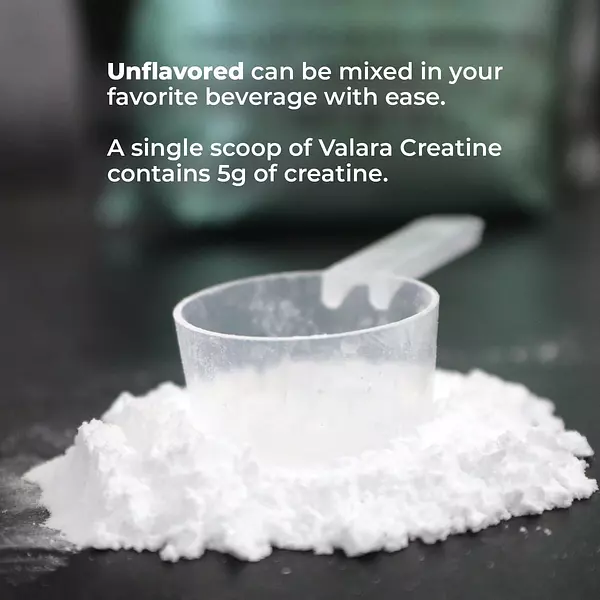 Salud y Equipamiento Médico - Valara Creatina Monohidrato Micronizado En Polvo 450g 5