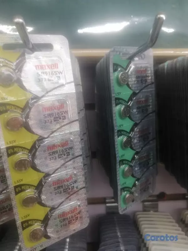 accesorios para electronica - Cajas pilas 377 371 y mas de marca Maxell original 9