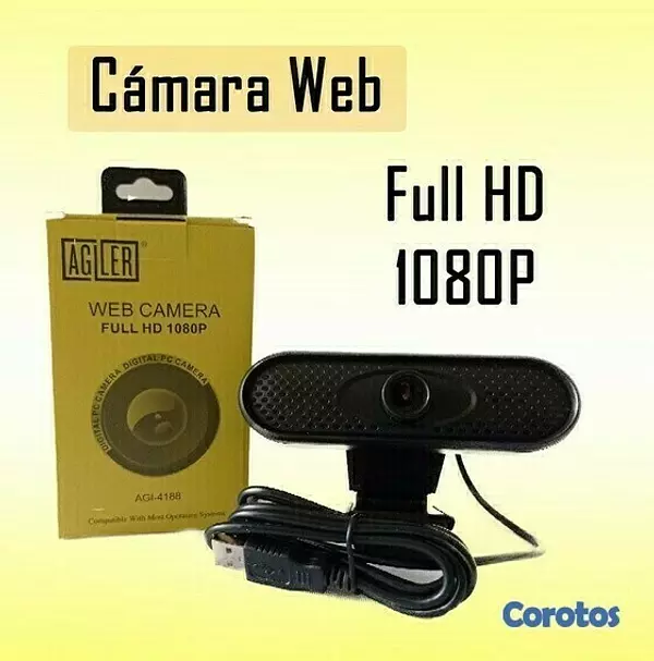 camaras y audio - CAMARA WEB AGILER FHD 1080P, MICRÓFONO INTEGRADO 2
