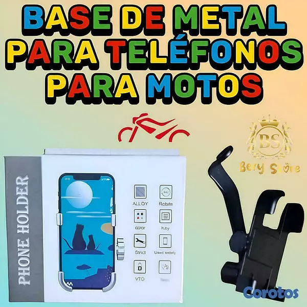 accesorios para vehiculos - 🎀 SOPORTE PARA CELULAR PARA MOTO | SOPORTE DE METAL PARA CELULAR PARA MOTO |  2
