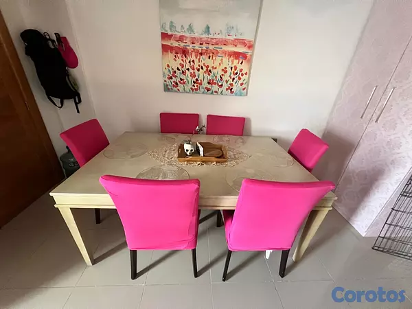 decoración y accesorios - Comedor de 6 personas grande. 6 sillas  3