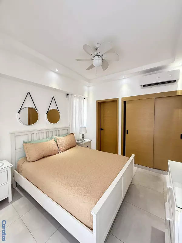 apartamentos - SE ALQUILA APT. en TORRE MODERNA TOTALMENTE AMUEBLADO en EVARISTO MORALES 9