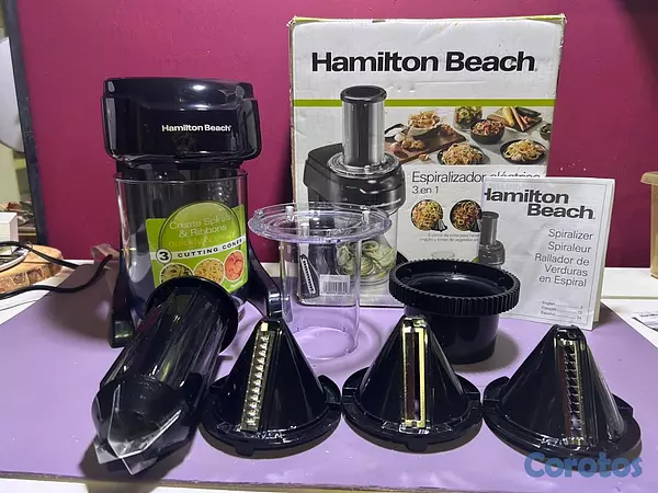 electrodomesticos - Hamilton Beach Espiralizador Eléctrico 3 en 1 4