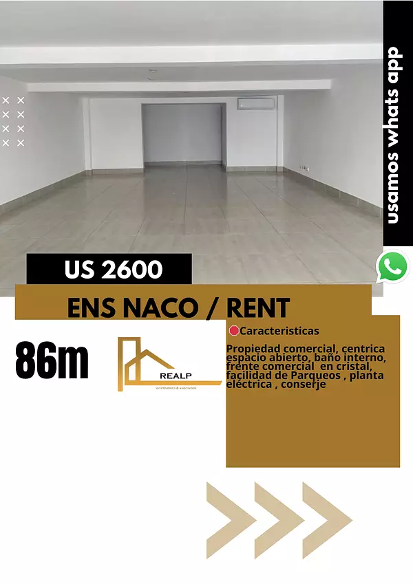 oficinas y locales comerciales - Local céntrico en Naco  1