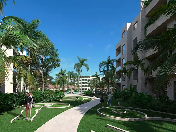 apartamentos - Apartamentos Turísticos en Punta Cana (Secret Garden), en planos, Terminacion 1A 7