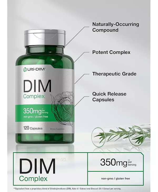 Salud y Equipamiento Médico - Suplemento De Complejo Dim 350 Mg 120 Cápsulas 3
