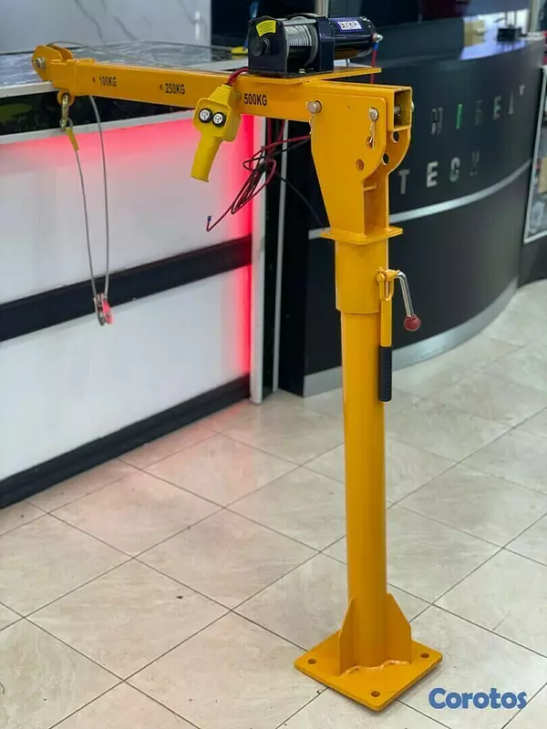 equipos profesionales - Grua montacargas electrica giratoria de 3000lbs 10