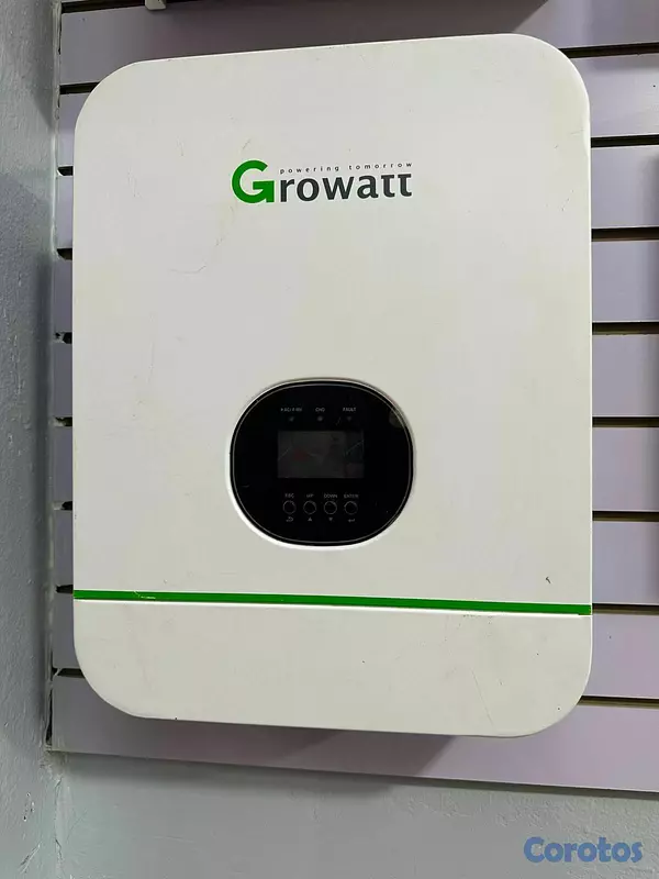 plantas e inversores - INVERSOR SOLAR GROWATT DE 3KILOS - JACOBO SOLAR