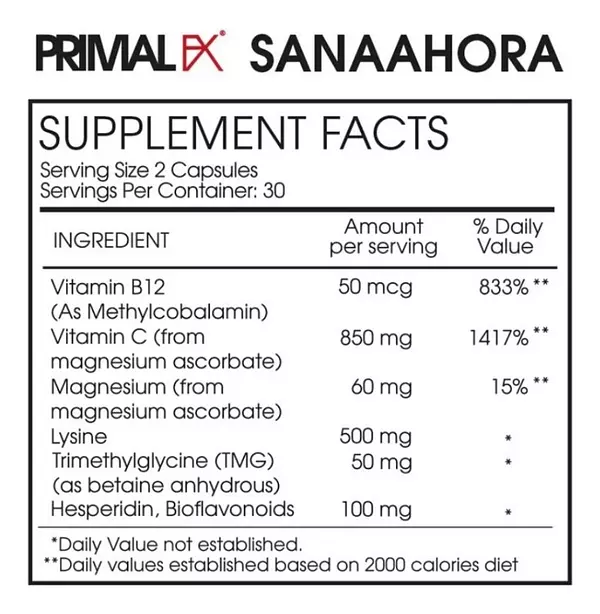 Salud y Equipamiento Médico - Primalfx Vitamina C 60 Cápsulas - - Unidad A $5115 2