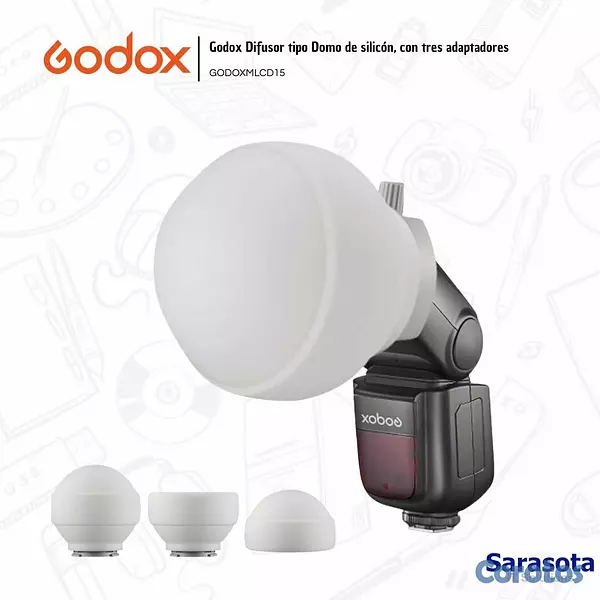 accesorios para electronica - Godox Kit ML-CD15 Cúpula de difusión 3