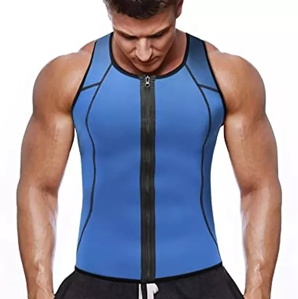Artículos Deportivos - Chaleco Sauna Hombre Sauna Vest Zipper Compresion de Neopreno cierre 5