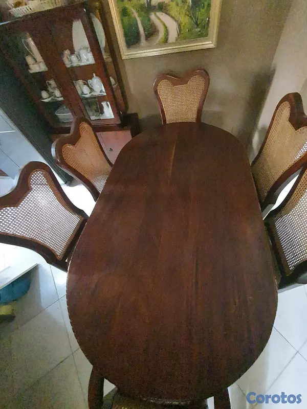 muebles y colchones - COMEDOR DE CAOBA 35000
Set entero  4