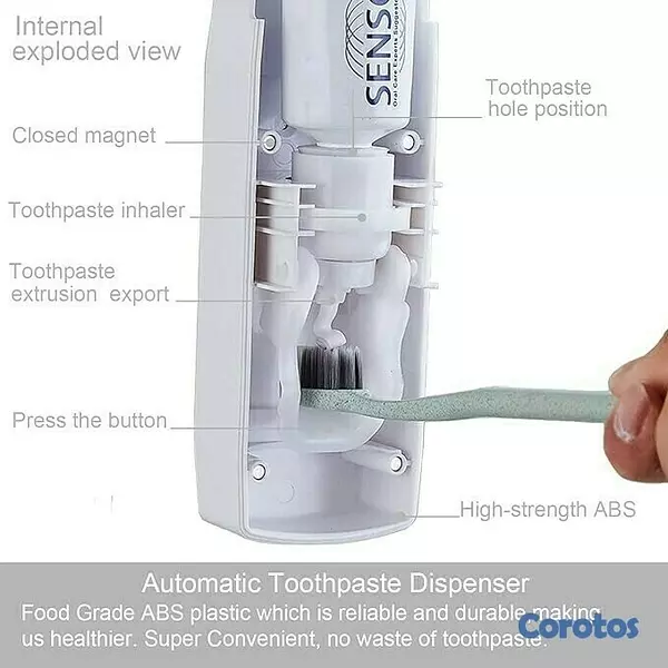 decoración y accesorios - DISPENSADOR DE CEPILLO TOOTHPASTE DISPENSER JX-200 4