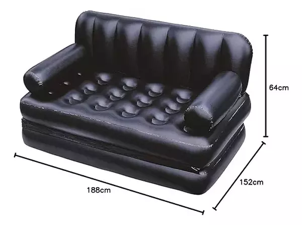 muebles y colchones - Sofá Cama Grande Inflable Bestway 5 En1 + Inflador