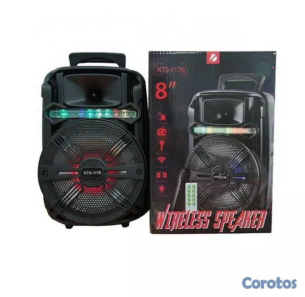 otros electronicos - Bocina portatil de 8 pulgadas con microfono KTS-1176 5