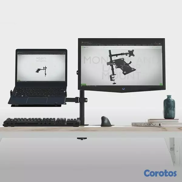 computadoras y laptops - SOPORTE PARA MONITOR Y LAPTOP KLIPX, (15.6" LAPTOPS) - (13 TO 32" MONITOR)  1