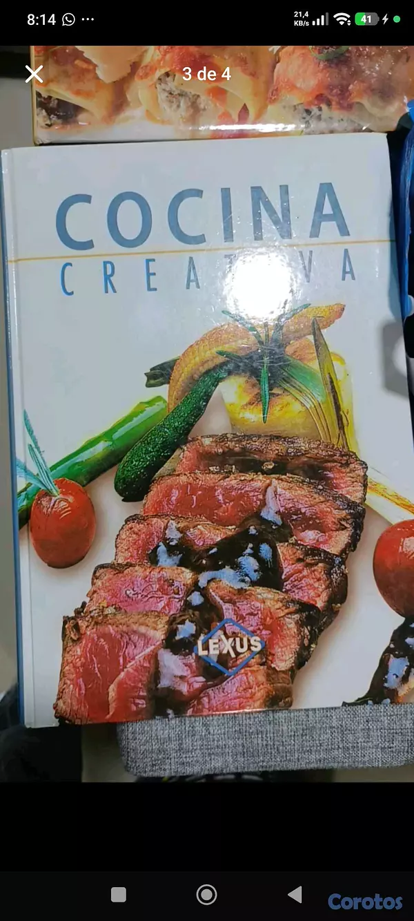 cocina - vendo 4 libro de cocina múltiple recta  2