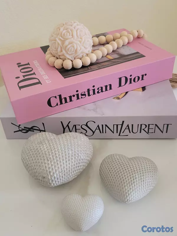 decoración y accesorios - Set de 3 corazones en Ecoresina RD$1,300  3