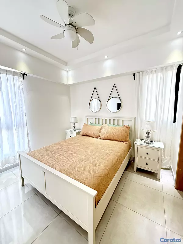 apartamentos - SE ALQUILA APT. en TORRE MODERNA TOTALMENTE AMUEBLADO en EVARISTO MORALES 8