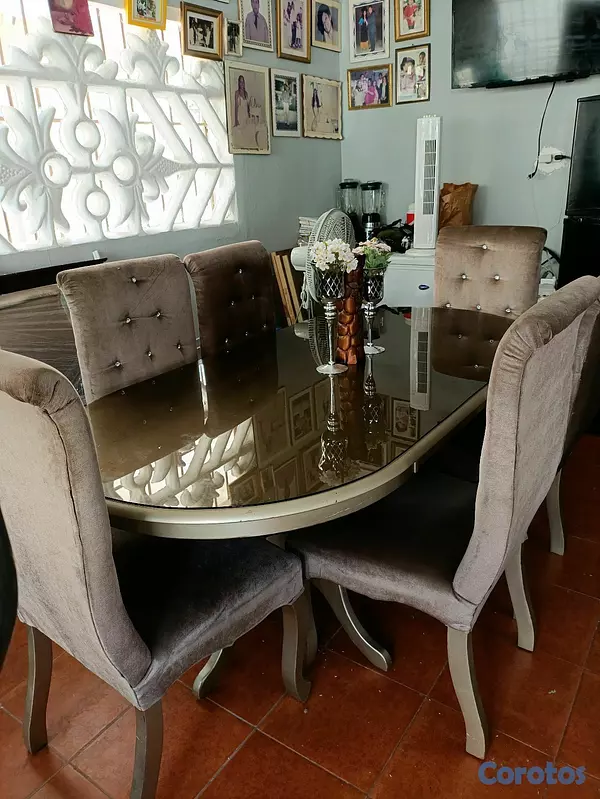 muebles y colchones - comedor 6 sillas  2