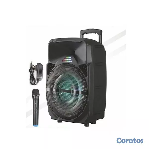 camaras y audio - Bocina portátil de 15 pulgadas, con micrófono inalámbrico 3
