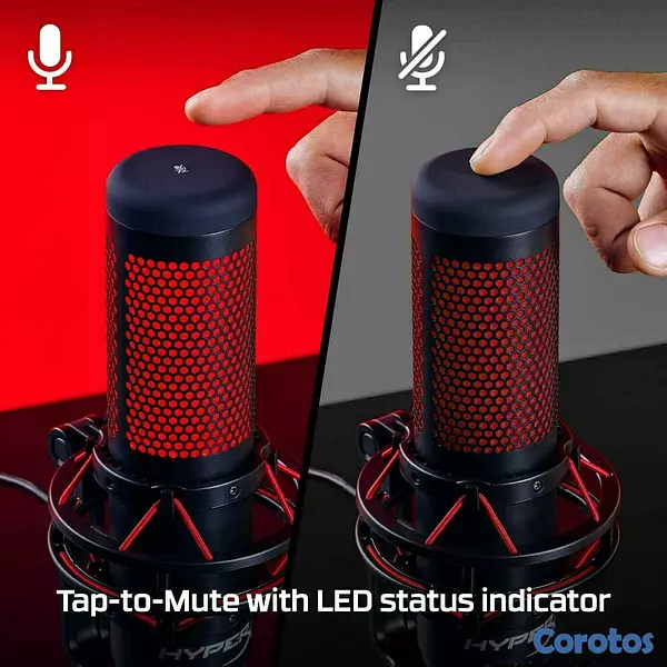 consolas y videojuegos - HyperX QuadCast - Micrófono de condensador USB  4