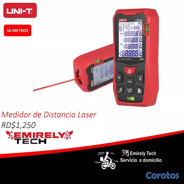 equipos profesionales - Medidor de Distancia Laser Digital 50 m 1
