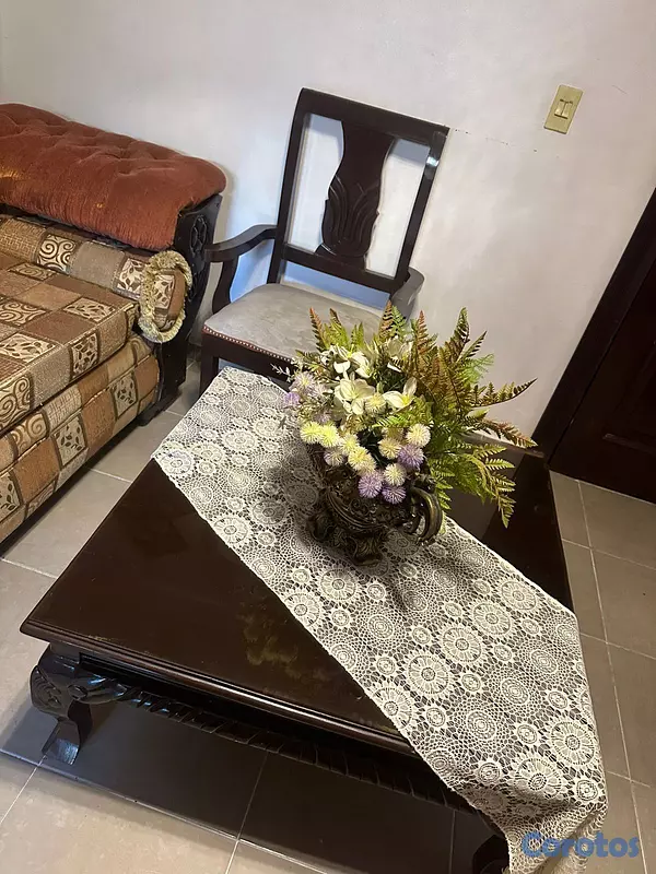 muebles y colchones - Juego de muebles en caoba  2