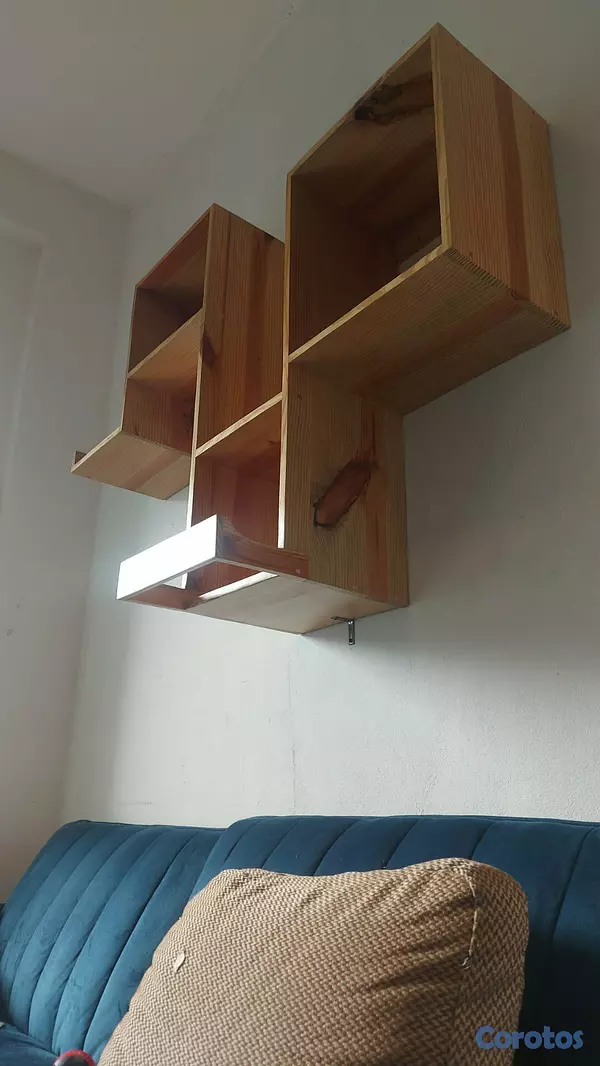 muebles y colchones - Librero con reposa bicicleta 2