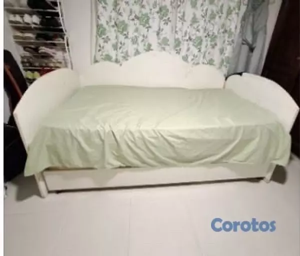 muebles y colchones - Cama Tipo Nido Para niñas Diseño de nube  colchón 39x74 inferior 36x 71  4