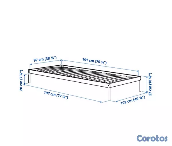 muebles y colchones - Base Twin 2