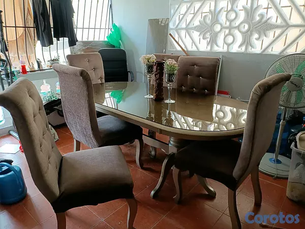 muebles y colchones - comedor 6 sillas  4