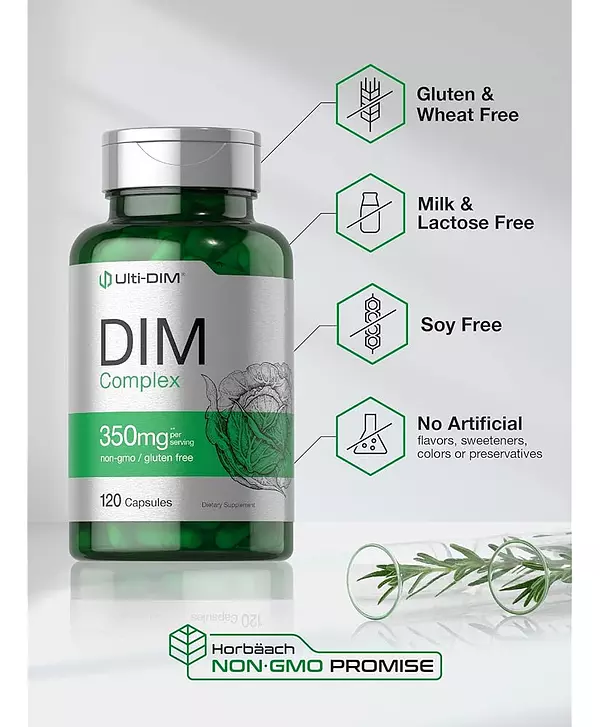 Salud y Equipamiento Médico - Suplemento De Complejo Dim 350 Mg 120 Cápsulas 4