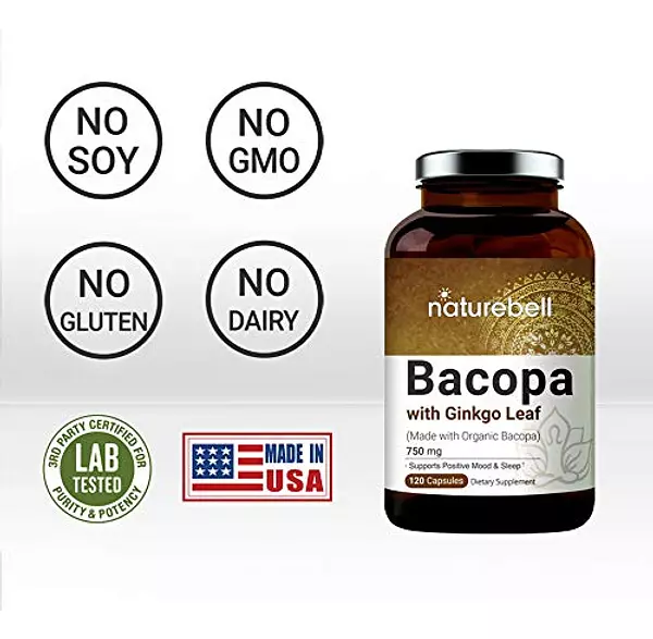 Salud y Equipamiento Médico - Bacopa Monnieri Capsulas Con Ginkgo Biloba Naturebell 4