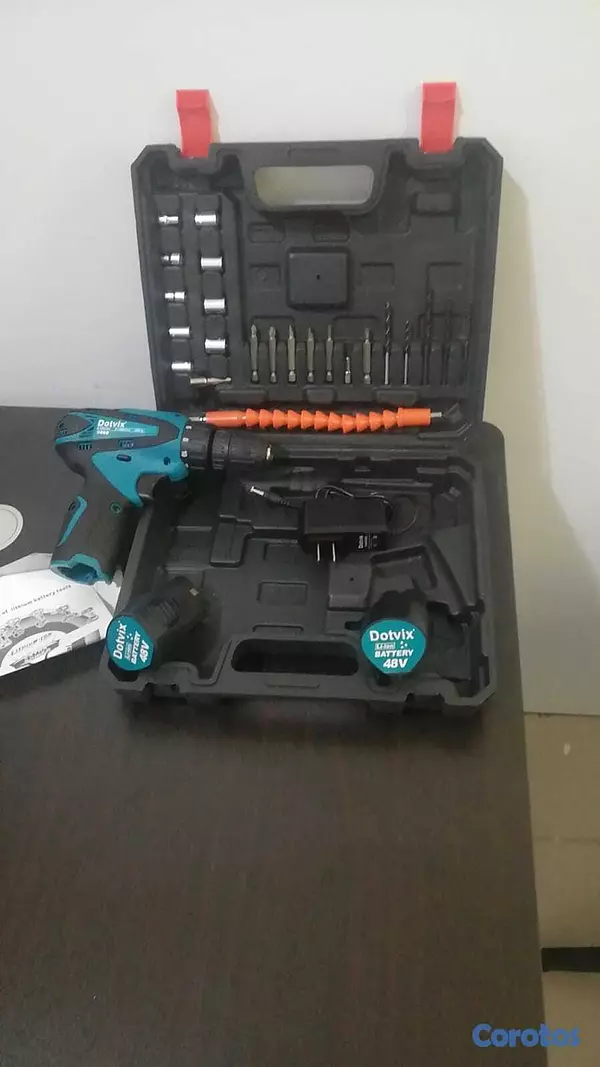 herramientas, jardines y exterior - Taladro Inalámbrico 48V con 2 Baterías y Conjunto  2
