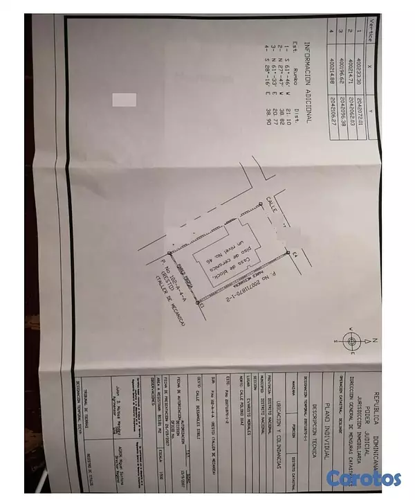 solares y terrenos - Solar en Evaristo Morales 820m No Permuta, Solo cliente, no Broker 