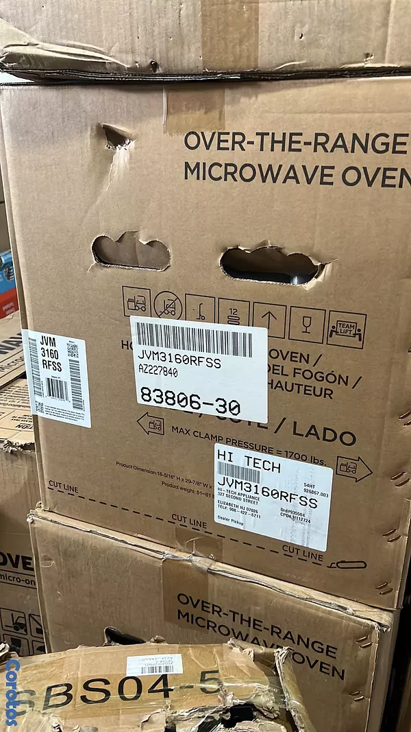 electrodomesticos - MICROONDAS EXTRACTOR GENERAL ELÉCTRIC MODELO JVM3160RFSS 2