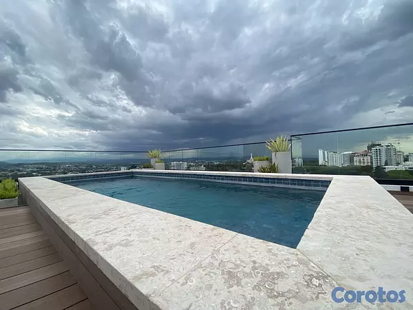 apartamentos - Piso alto de renta en La Esmeralda, Santiago 7