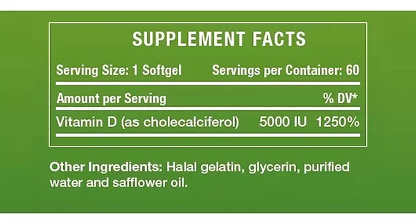 Salud y Equipamiento Médico - Vitamina D3 5000iu Noor Vitamin - - Unidad A $3490 2
