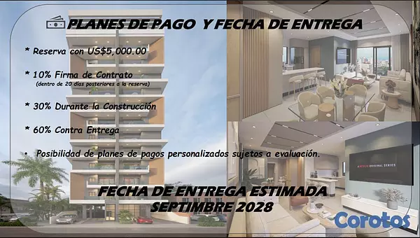apartamentos - Apartamentos en Evaristo Morales de 2 y 3 hab 5