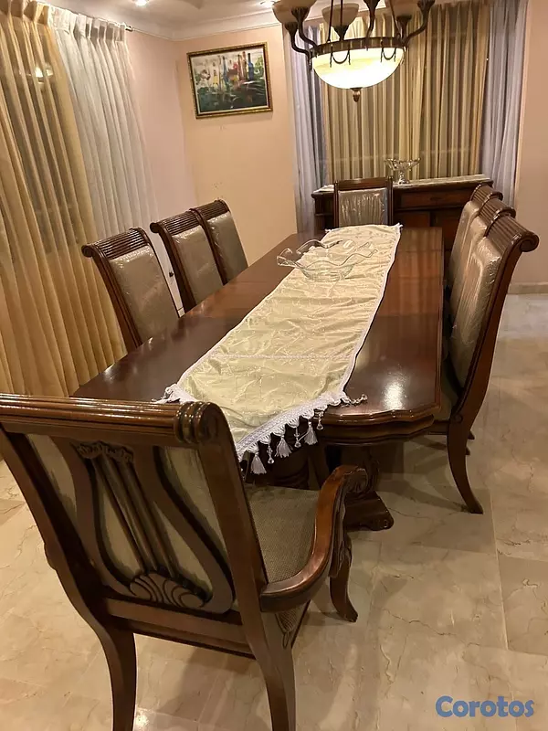 cocina - Comedor de Cerezo Extensible para 8 Personas con Aparador 2