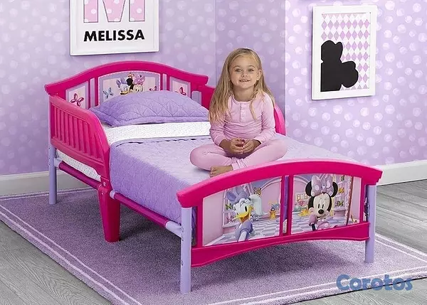 juguetes - CAMA TOODLER 29x54” PARA NIÑAS DE 1-6 años NUEVA EN SU CAJA INCLUYE COLCHÓN  3