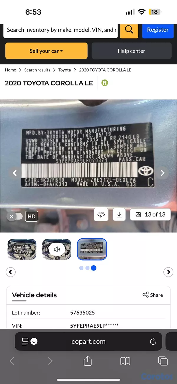 carros - Toyota Corolla 2020 azul recién importado 5