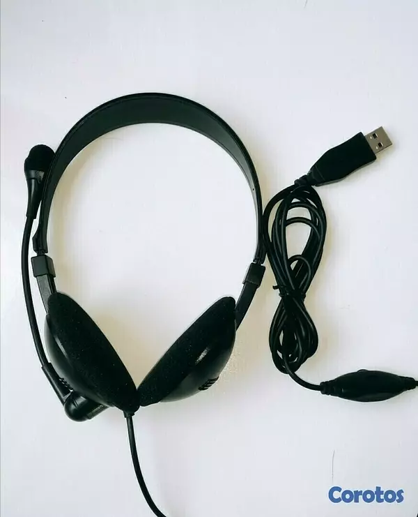 camaras y audio - Audifonos usb JAMA  Alámbricos USB Con Micrófono Y Control De Volumen  2