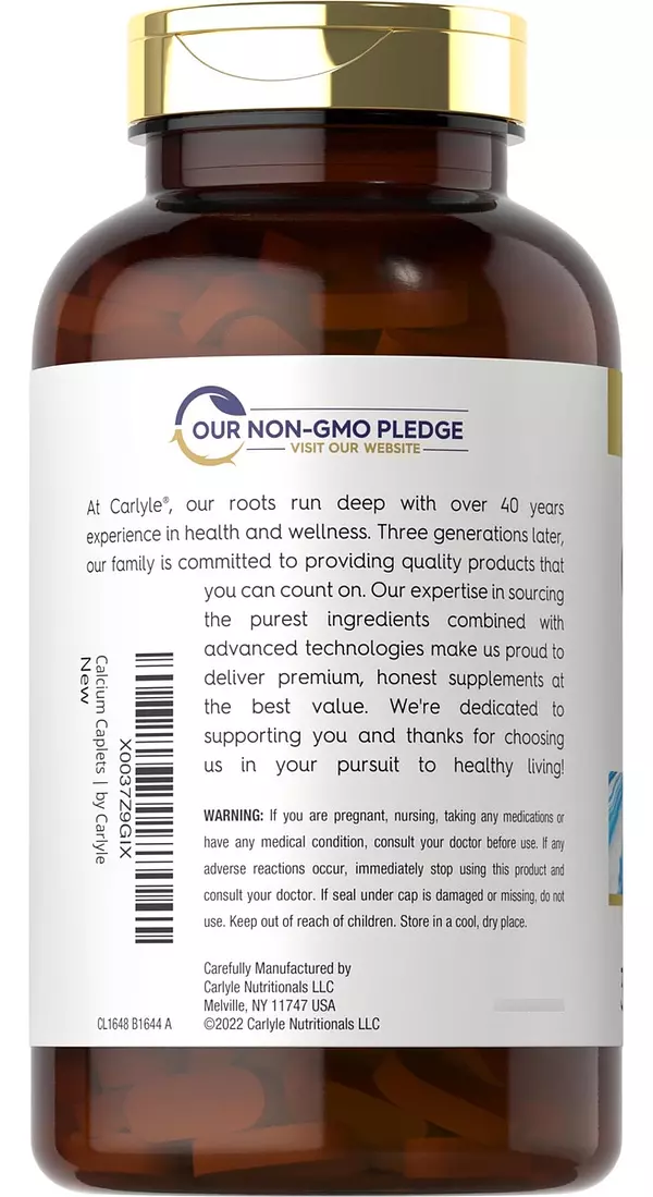 Salud y Equipamiento Médico - Calcio 1200mg Con Vitamina D3 Carlyle 3