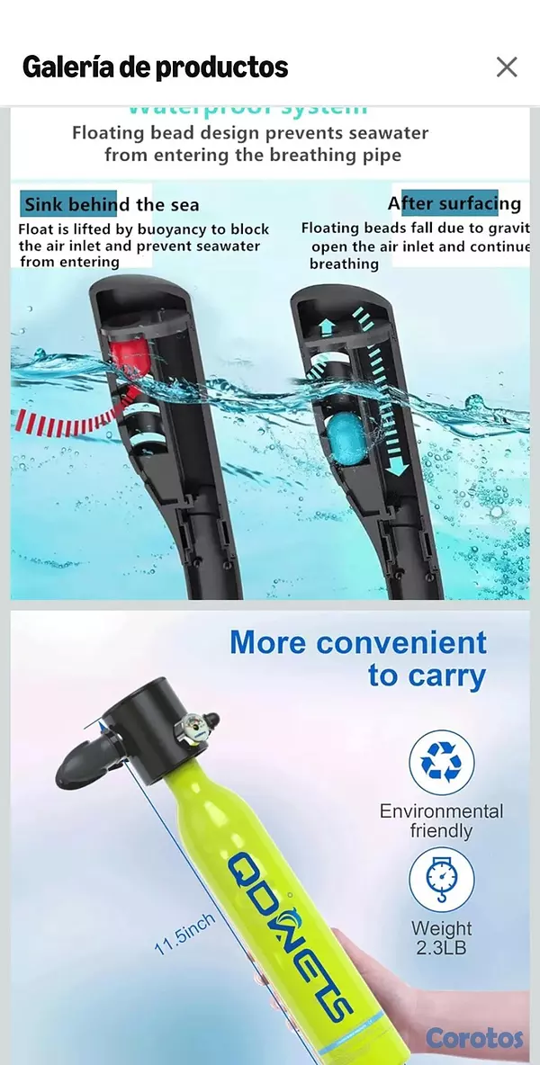 Artículos Deportivos - Snorkel para buceo  2
