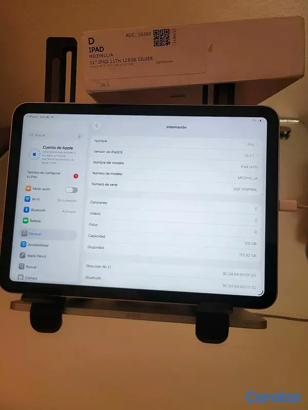 celulares y tabletas - ipad A16 2025 gen11 11